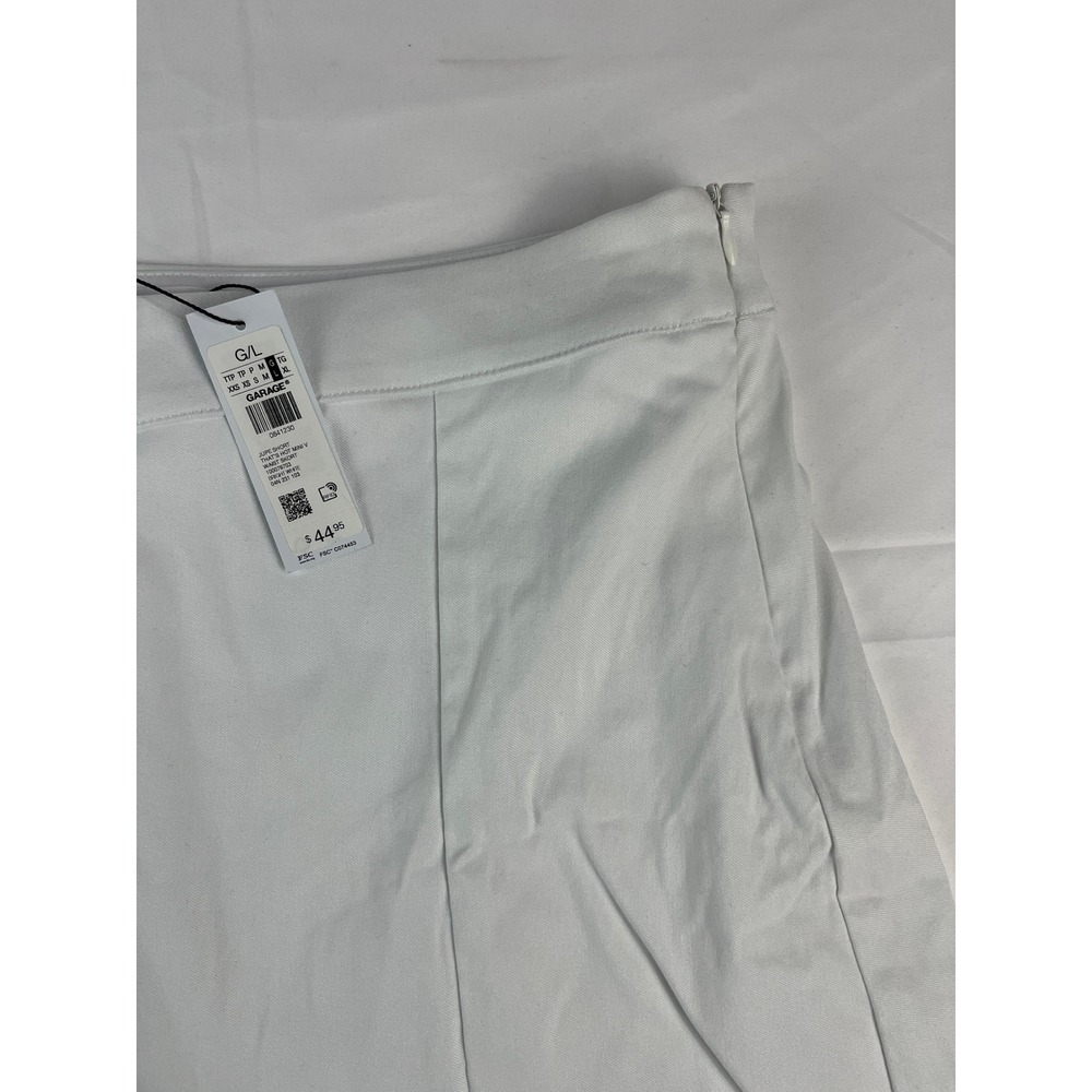 GARAGE White G/L Pleated Skirt Shorts Womens Size Large